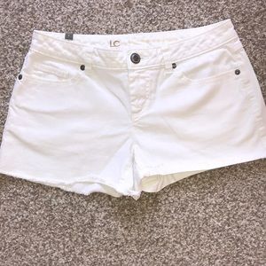LC Lauren Conrad White Denim Shorts